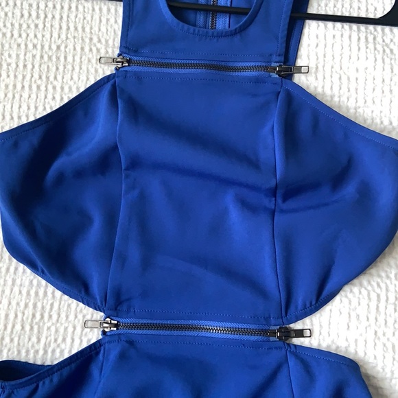 Blue Tobi Cutout Mini Dress - Picture 2 of 5